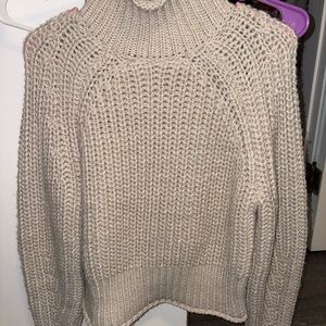 H&M Cream Knit Turtleneck Sweater